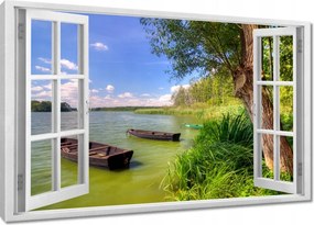 Vászonkép 120x80 Csónaktó Tájkép