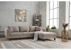 Sarokkanapé Kale Linen Jobbos - Krém