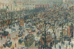 Kép - Camille Pissarro, Boulevard des Italiens, Morning, Sunlight, reprodukciók (90x60 cm)