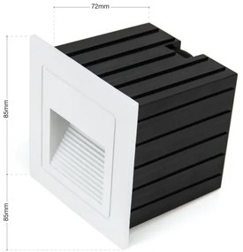 Orion AL 11-1217 - LORO LED beépíthető lámpa 2W 230V IP65 fehér