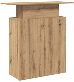 recepciós pult kézműves tölgy 100x40x104 cm szerelt fa