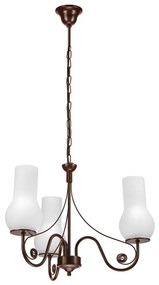 Brilagi Brilagi - LED Csillár láncon COTTAGE 3xE14/40W/230V barna/fehér BG1510B
