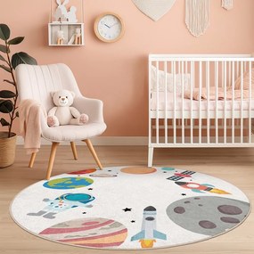 Mosható gyerek játszószőnyeg ø100 cm Space Trip – Mila Home