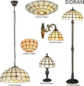 Brilagi - Tiffany stílusú vitrázs falikar DORAN 1xE14/40W/230V