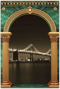 Poszterek 60x90 Híd az éjszakában szépia