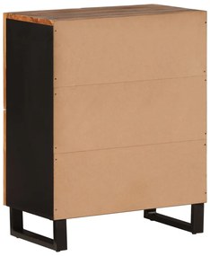 tömör akácfa tálalószekrény 4 ajtóval 60 x 33 x 75 cm