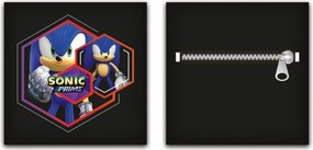 Sonic a sündisznó Prime párna, díszpárna levehető huzattal 35x35 cm Velúr