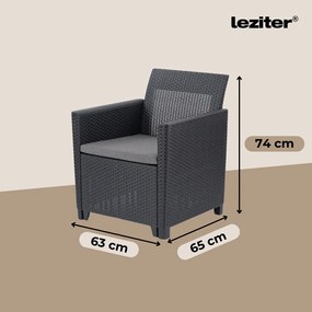 Claire 5 személyes kerti bútor garnitúra párnatartós asztallal