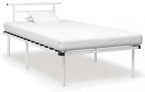Fehér fém ágykeret 100 x 200 cm