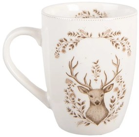 Karácsonyi szarvas mintás porcelán bögre Gentle Wilderness