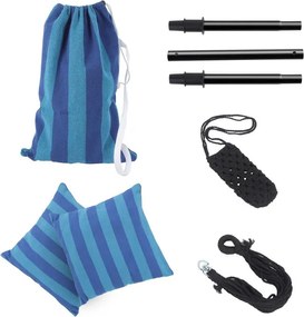 MIADOMODO Függő hintaszék kintre-bentre kék