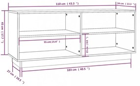 fehér tömör fenyőfa cipőszekrény 110 x 34 x 45 cm