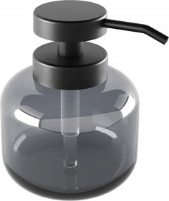 Nimco Abu fekete fürdőszobai szappanadagoló, üveg, műanyag pumpa Abc 31-90