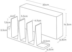 Fém konyhai eszköztartó állvány Tower – YAMAZAKI