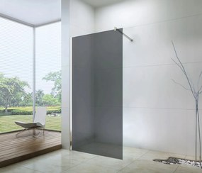 Mexen zuhany paraván WALK-IN, 6mm üveg, 60cm, króm profil, szürke üveg, 850-060-000-01-40