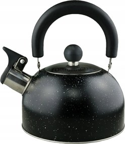 Kis Vízforraló Síppal Acél Ezüst Összecsukható Fogantyú 1,5L EliteHoff