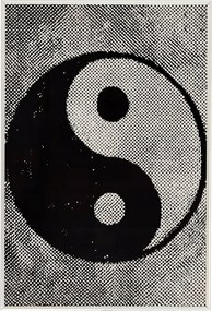 Poszter Alumínium Keret Harmónia Egyensúly Yin Yang Raszter Grafika 40x60