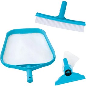 INTEX medence tisztító szett, fölöző háló, ventúri porszívófej, kefe (29056)