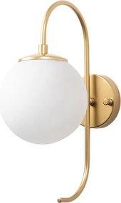 Jewel 10565 arany fém és üveg falilámpa