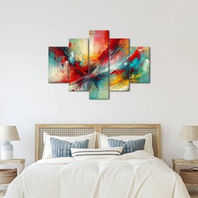 Kép – Absztrakció pirossal (150x105 cm)