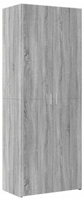 vidaXL szürke sonoma színű szerelt fa tárolószekrény 70x42,5x225 cm