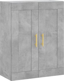 vidaXL betonszürke szerelt fa fali szekrény 69,5 x 34 x 90 cm