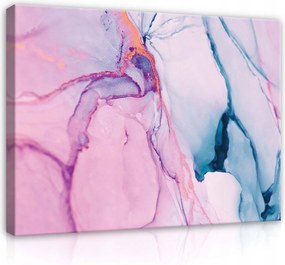 Vászonkép 80x60 Absztrakt Fluid Art Márvány Akril Pasztell Nyugalom Harmónia