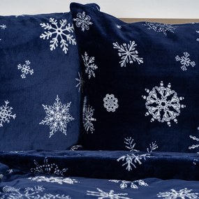 4Home Midnight Snowfall mikroflanel ágynemű, 140 x 220 cm, 70 x 90 cm