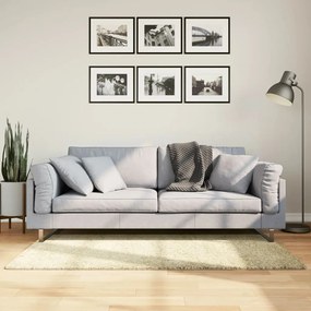 aranyszínű hosszú szálú bozontos modern szőnyeg 80 x 150 cm