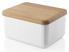 Nordic kitchen porcelán vajtartó, tölgyfa fedővel, Legio Nova - Eva Solo