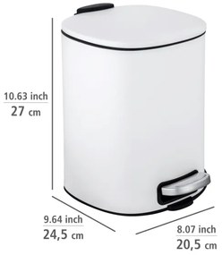 WENKO 24779100 - Kosár ALASSIO 20,5x27 cm fehér/fekete