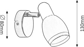 Rabalux 6060 - Spotlámpa ELITE 1xE14/40W/230V