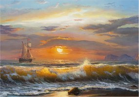 Flizelina fotótapéta Nappaliba és Hálószobába Tengeri panoráma 312x219