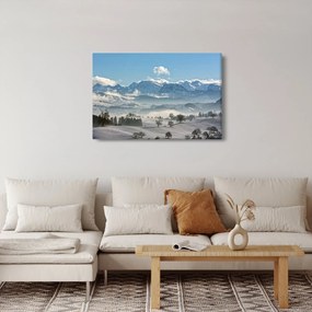 A havas hegyek képe (90x60 cm)