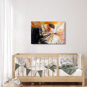 Kép - Egy nő zongorázása (90x60 cm)