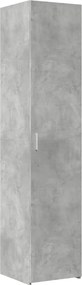 vidaXL betonszürke szerelt fa magasszekrény 40x42,5x185 cm