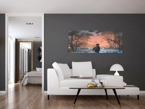 Kép - Egy harcos illusztrációja (120x50 cm)