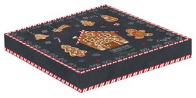 Mézeskalács karácsonyi porcelán desszertes tányér díszdobozban, 20 cm - Gingerbread