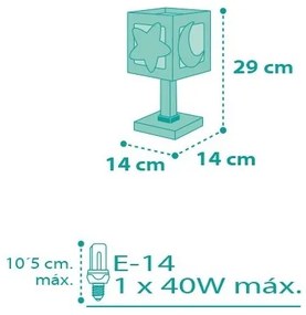 Dalber D-63231H - Gyerek lámpa MOONLIGHT 1xE14/40W/230V