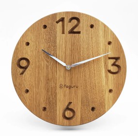 Elegáns fa falióra (Quartz - sweep) TMA-103