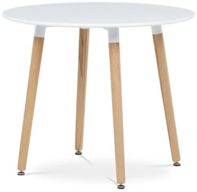 Autronic Étkezőasztal 90x74 cm matt fehér DT-306 WT