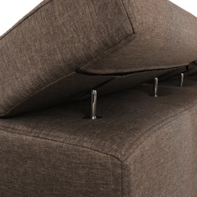 Ülőgarnitúra, szövet szürke-barna Taupe, SEGORIA LUX