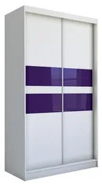 Finezja Gardróbszekrény (150 cm) Fehér / Lila