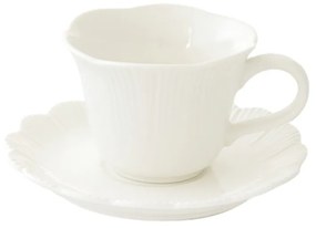 Porcelán kávéscsésze szett - 110ml - Fleuri white