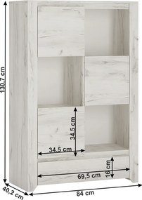 komód typ 31, fehér craft, ANGEL