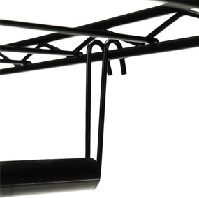 Mozgatható akasztó, fekete, VERDONE