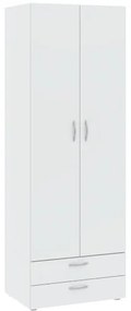 BASIC Gardróbszekrény Fehér Színben 74 cm