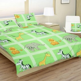 Afrika zöld pamut gyermeklepedő TiaHome - Detský set 130x90cm + 65x45cm