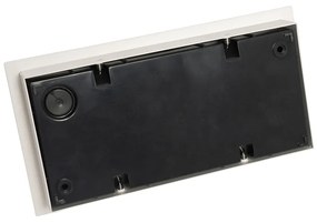 Modern kültéri fali lámpa fehér LED-del 2-lámpás IP54 - Simon