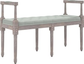 vidaXL világosszürke bársonypad 110x40x70 cm